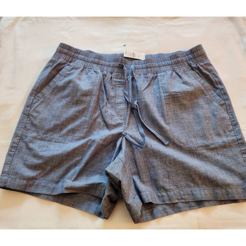 Talbots Cotton Blue Shorts Size PL NWT